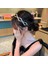 Pembe 1 Adet Glitter Rhinestone Kafa Bandı Saç Çember Basit Gerilebilir Saç Çember Görünmez Hairband Dişler ile Kaymaz Katlanabilir Saç Pençe (Yurt Dışından) 5