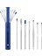 6pcs-Mavi Bahar Kulak Kazma Ev Silikon Kulak Kepçe Spiral Kulak Toplama Aracı Kulak Kazma Kaşık Seti (Yurt Dışından) 5