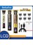 LCD 1 Yeni Şarj Edilebilir High-End LCD Elektrikli Saç Kesme Makinesi Kesme Makinesi Tıraş Makinesi Erkekler Için Berber Profesyonel Sakal Düzeltici Çakmak (Yurt Dışından) 3