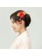 Kırmızı 1 Adet Fan Firkete Tsumami Zaiku Kanzashi Fan Sakura Saç Tokası Geleneksel Japon Kimono Aksesuarları Geyşa Püskül Firkete (Yurt Dışından) 2