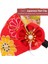 Kırmızı 1 Adet Fan Firkete Tsumami Zaiku Kanzashi Fan Sakura Saç Tokası Geleneksel Japon Kimono Aksesuarları Geyşa Püskül Firkete (Yurt Dışından) 5