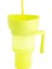 A 2 In 1 Snackies Cup Top Snack Bowl Içecek Bardaklarında Taşınabilir Sıçramaya Dayanıklı Sızdırmaz Patlamış Mısır Stadyum Bardak Samanlı Sinema Gezisi (Yurt Dışından) 1