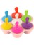 Iskandinav Pembe Dondurma Buz Pops Kalıp Taşınabilir 7 Delik Gıda Sınıfı Silikon Popsicle Kalıp Dıy Gıda Takviyesi Araçları Meyve Sarsıntı Aksesuarları (Yurt Dışından) 1