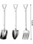 2FROKES2SPOONSA 1/4/8/adet Kürek Kaşık Paslanmaz Çelik Çay Kaşığı Yaratıcı Kahve Kaşığı Dondurma Tatlı Kepçe Sofra Çatal Bıçak Kaşık Seti (Yurt Dışından) 2