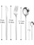 YF3SILVER1SET Yemek Takımı Altın Çatal Bıçak Kaşık Seti 304 Paslanmaz Çelik Lüks Sofra Takımı Ev Gümüş Çatal Kaşık Bıçak Mutfak Yemeği Seti Dropshipping (Yurt Dışından) 1