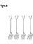 4pcsfrokesg 1/4/8/adet Kürek Kaşık Paslanmaz Çelik Çay Kaşığı Yaratıcı Kahve Kaşığı Dondurma Tatlı Kepçe Sofra Çatal Bıçak Kaşık Seti (Yurt Dışından) 1