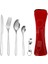5set-Derin Mavi 1pc Sofra Çantası Fermuarlı Yıkanabilir Seyahat Çatal Bıçak Takımı Çantası Taşınabilir Çanta Akşam Yemeği Ev Alet Seyahat Kamp Kaşığı Için (Yurt Dışından) 2