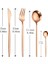 Rosegold Gümüş Yemek Takımı Gümüş Çatal Bıçak Kaşık Seti 304 Paslanmaz Çelik Lüks Sofra Takımı Ev Çatal Kaşık Bıçak Mutfak Yemek Takımı Dropship (Yurt Dışından) 1