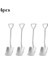 4 Pcsspoonse 1/4/8/adet Kürek Kaşık Paslanmaz Çelik Çay Kaşığı Yaratıcı Kahve Kaşığı Dondurma Tatlı Kepçe Sofra Çatal Bıçak Kaşık Seti (Yurt Dışından) 1