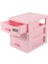 Plastik Çekmeceli Tasarımlı 3 Bölmeli Takı Saklama Kutusu Pembe (Yurt Dışından) 2