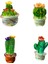 4 Adet Araba Iç Süsler, Sanat Kaktüs Figürler, Ev Dekorasyon, Masaüstü Zanaat Minyatür Bitki Kaktüs Süsler B (Yurt Dışından) 1