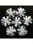 6 Adet Sedefli 2 1/2 Inç Payet Çiçekler Rhinestones Boncuk Aplike, Kristal Boncuklu Çiçek Aplike (Yurt Dışından) 4