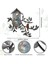 Kuşlar Duvar Dekor Metal Kuş Dekor Duvar Açık Kuş Duvar Sanatı Oturma Odası Için Kuş Evi ile Asılı Metal Ağaç (Yurt Dışından) 2