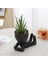 4 Adet Yapay Etli Yetiştiricilerinin, Mini Saksı Seramik Etli Dekor, Insan Şekilli Siyah Tencere Küçük Tencere (Yurt Dışından) 5