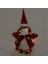 Işıklı Noel Çelenk Dekorasyonu, Şapka ve Fiyonklu Şekil Çelengi, Evin Ön Kapısı Için Çam Iğnesi Kırmızı Meyve Çelengi (Yurt Dışından) 3