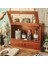 Retro Masaüstü Saklama Kutusu Dresser Kozmetik Raf Toz Geçirmez Çevirme Ahşap Antika Dolap Çay Seti Ahşap Kutu Depolama Dolabı (Yurt Dışından) 2