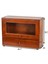 Retro Masaüstü Saklama Kutusu Dresser Kozmetik Raf Toz Geçirmez Çevirme Ahşap Antika Dolap Çay Seti Ahşap Kutu Depolama Dolabı (Yurt Dışından) 5