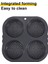 Hamburger Bakeware Gıda Sınıfı Silikon Silikon Hamburger Kalıp Ev Yapımı Hamburger Bakeware Bulaşık Makinesinde Temizlenebilir (Yurt Dışından) 3