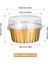 Kapaklı Tatlı Bardakları, 50 Paket Altın Alüminyum Folyo Pişirme Bardak Tutucuları, Cupcake Fırında Yardımcı Ramekin Şeffaf Puding Bardakları (Yurt Dışından) 3