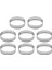 8 Adet Paslanmaz Çelik Tart Halkası, Isıya Dayanıklı Delikli Kek Mus Halkası Yuvarlak Çift Haddelenmiş Tart Halkası Metal Kalıp 8 cm (Yurt Dışından) 1