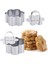 Pişirme Için Mousse Ring Seti, Paslanmaz Çelik 3,15 Inç Çiçek Şekilli Kek Halkaları, Itici, Pasta Pişirme Kalıbı (Yurt Dışından) 3