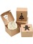 30 Kraft Karton Ekmek Kurabiye Kutuları Set 4X4X2.5INCH Noel Cupcakes, Brownie, Donuts Için Otomatik Açılır Pencere (Yurt Dışından) 2