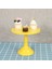 Metal Demir Kek Standı Yuvarlak Kaide Tatlı Tutucu Cupcake Vitrin Doğum Günü Düğün Partisi Için Bakeware (Sarı S) (Yurt Dışından) 5