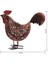 Güneş Metal Kaydırma Horoz Bahçe Heykel, 3 D Horoz Heykeli Fener Işıkları Masa Açık Güneş Işığı Sanat Dekoru (Yurt Dışından) 2