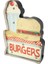 Hamburger Dondurma LED Işıkları Neon Tabelalar Tabela Retro Bar Cafe Ev Duvar Asılı Dekoratif Metal Tabela Bar Kek Ekmek Reklam Tabelaları (Yurt Dışından) 2