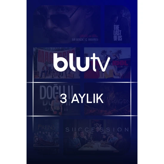BluTV 3 Aylık Dijital Abonelik Kodu / E-pin