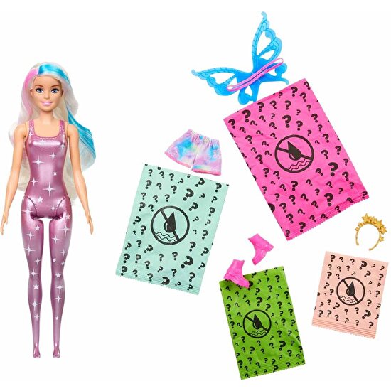 Barbie Color Reveal Renk Değiştiren Barbie Galaksi Serisi Sürpriz Kutu HJX61