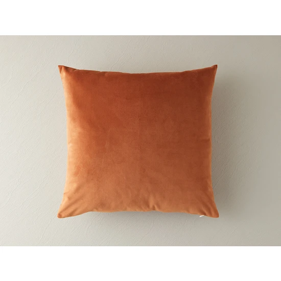 English Home Magia Kadife Kırlent Kılıfı 45X45 cm Kiremit