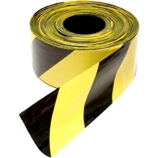 Emniyet Şeridi Sarı-Siyah 500 m, İkaz Bandı, Güvenlik Şeridi