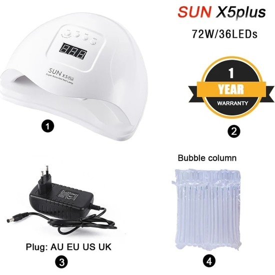 3Danlu Sunx5 PLUS-72W Ingiltere 2020 90W Sun M3 Uv LED Lamba Fiyatı