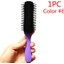 1 Adet Color6 4 Renk 9-Satır Denman Fırça Kadın Dolaşık Açıcı Şekillendirici Saç Fırçası Saç Derisi Masaj Salonu Kuaförlük Düz Kıvırcık Islak 4c Saç Tarak (Yurt Dışından) 2