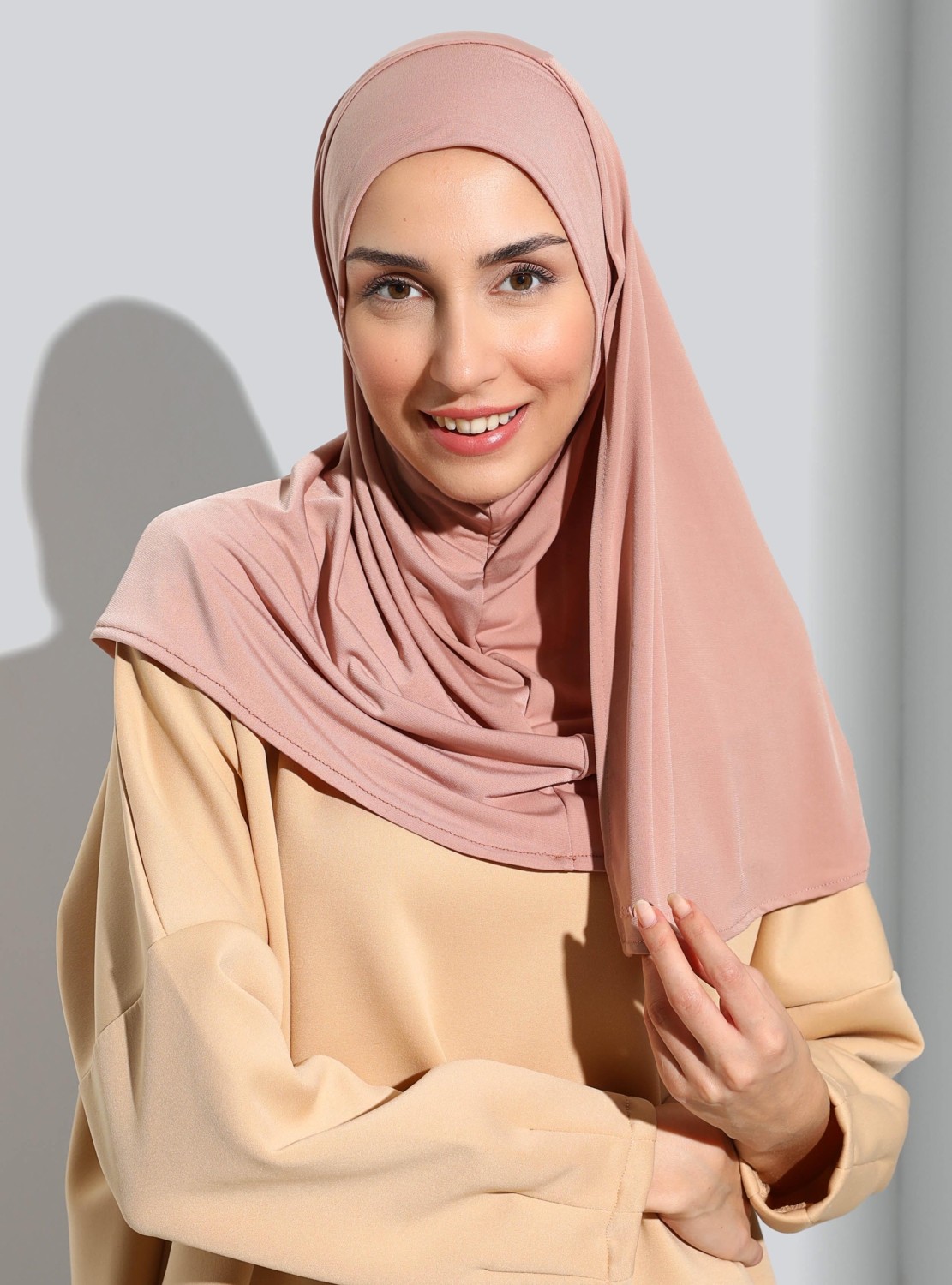 Ecardin Bone Ecardin ST500-SANDY Türban Şal 16 Somon- Somon - Ecardin