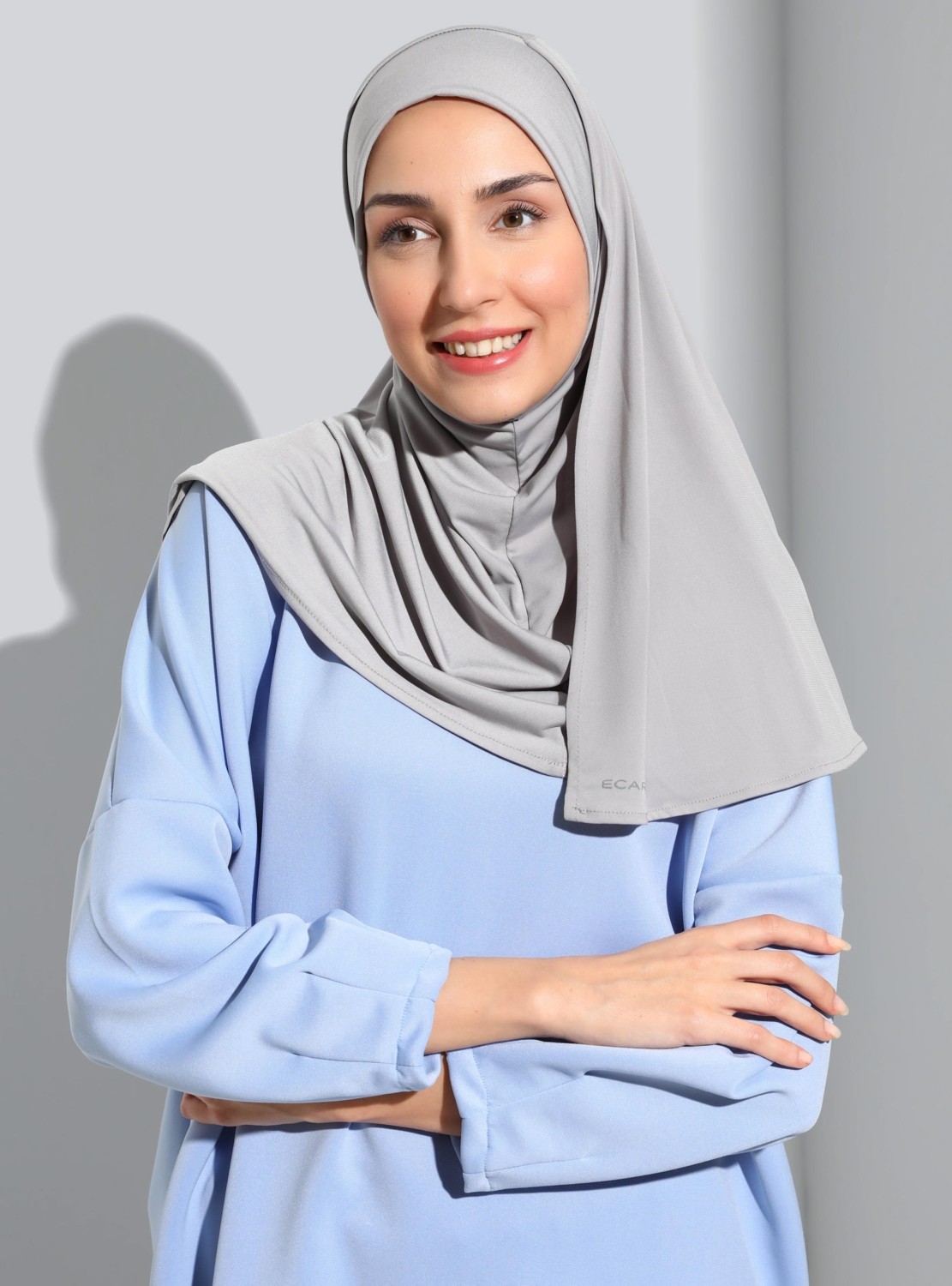 Ecardin Bone Ecardin ST500-SANDY Türban Şal 53 Taş- Taş Rengi - Ecardin
