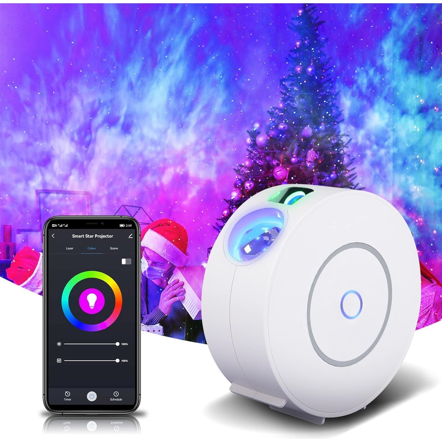 Aqqogib Smart Star Projector Galaxy Light, Home Planetarium Fiyatı