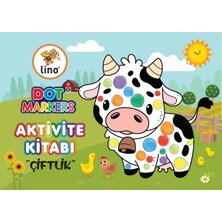 Mini Dot Markers 6’lı Yıkanabilir Kalem ve Çiftlik Boyama Kitabı Set