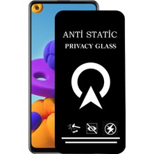 Kzy Samsung Galaxy A21S Tam Kaplayan Anti Statik Görünmez Safir Ekran Koruyucu Hayalet Cam