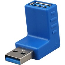 usb 3.0 dişi erkek 90 derce L tipi usb3.0 dirsek çevirici adaptör