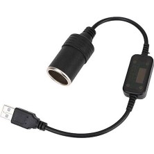 usb 2.0 5v 2A to 12v 800mA dişi oto çakmaklık çevirici