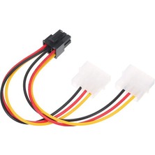 6 Pin to 2x4 Molex PCI-Express PCIE Ekran Kartı power kablosu