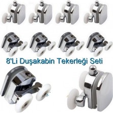 Filo Euromix Cam Duşakabin Tekerleği Çiftli Takım 8'li Parça