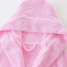 Gül Ev Tekstil Ürünleri Pembe Büyük Beden Pamuklu Bornoz
