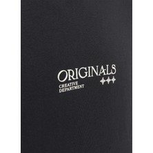 Jack & Jones Kapüşon Yaka Siyah Erkek Sweatshırt 12244773_JORGRACIA Graphıc Sweat Ho