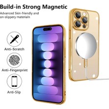 SPHONE iPhone 15 Pro Max Kılıf Kamera Mercek Korumalı Magsafe Manyetik Şarjlı + Nano Seramik Koruyucu Set