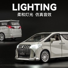 Gujing Yeni 1:24 Toyota Alphard Simülasyon Alaşım Araba Modeli (Yurt Dışından)
