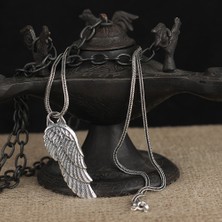 Tesbih Sepetim 925 Ayar Gümüş Büyük Boy Kartal Kanadı Model 2 Kolye