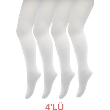 Belyy Socks 4'lü Mikro 60 Denye Kız Çocuk Külotlu Çorap